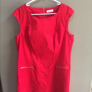 Dress, Tank dress, red, Calvin Klein size 14